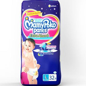 MamyPoko Pants Diapers Large (9-14kg) – 32 pcs