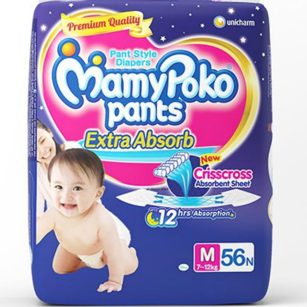 MamyPoko Pants Diapers Medium 56pcs