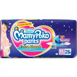 MamyPoko Pants Diapers XL (12-17kg) – 26 pcs