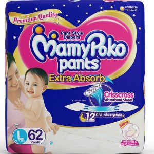 MamyPoko Pants Diapers Large (9-14kg) – 62 pcs