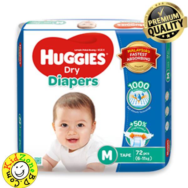 Huggies Diapers Dry Medium