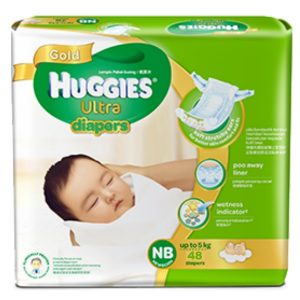 Huggies Natural Soft Diapers Newborn (Up to 5 kg) – 48 pcs